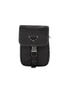 Prada Nylon Shoulder Bag In Black  