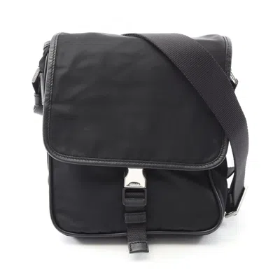 Pre-owned Prada Nylon Shoulder Bag () In Black