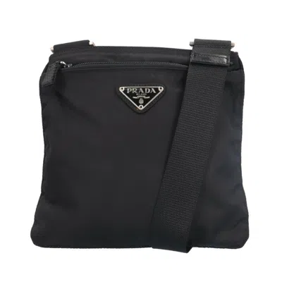 Pre-owned Prada Nylon Shoulder Bag () In Black