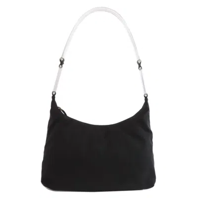 Pre-owned Prada Nylon Shoulder Bag () In Black