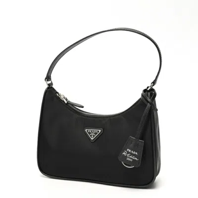Pre-owned Prada Nylon Shoulder Bag () In Black