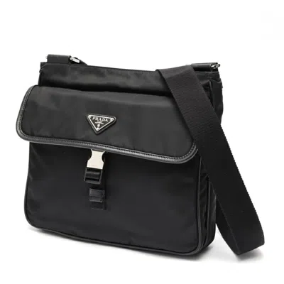 Pre-owned Prada Nylon Shoulder Bag () In Black