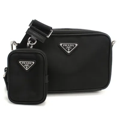 Pre-owned Prada Nylon Shoulder Bag () In Black