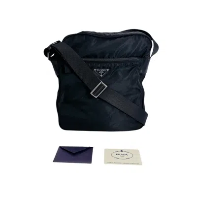 Pre-owned Prada Nylon Shoulder Bag Sling Bag () In Black