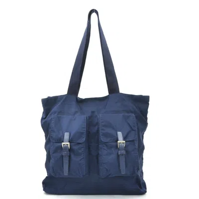 Pre-owned Prada Nylon Shoulder Bag Tote Bag () In Blue