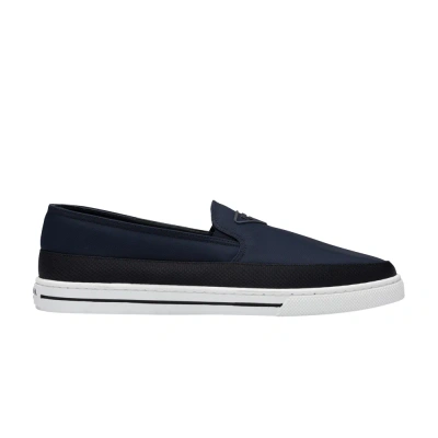 Pre-owned Prada Nylon Slip-on 'ultramarine' In Blue