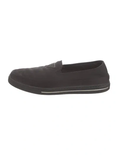 Pre-owned Prada Nylon Sneakers In Black