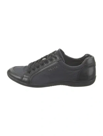 Pre-owned Prada Nylon Sneakers In Blue