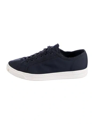 Pre-owned Prada Nylon Sneakers In Blue