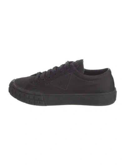 Pre-owned Prada Nylon Sneakers In Blue