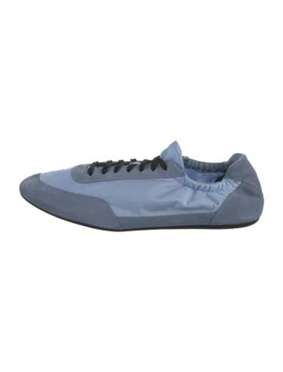 Pre-owned Prada Nylon Sneakers In Blue