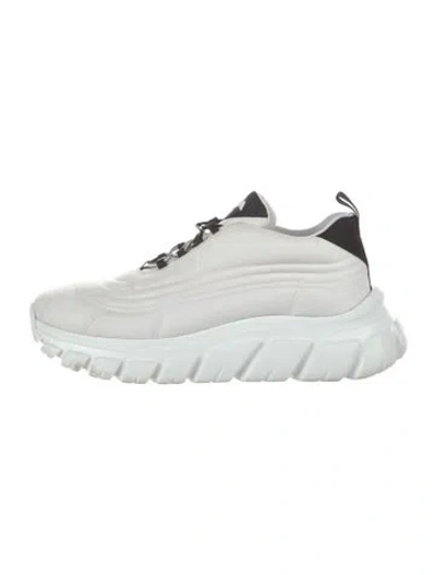 Pre-owned Prada Nylon Sneakers In White