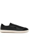Prada Nylon Sneakers With Suede Inserts Shoes In Black