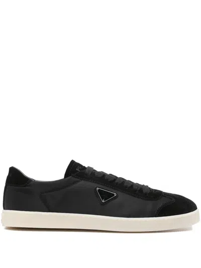 PRADA PRADA NYLON SNEAKERS WITH SUEDE INSERTS SHOES
