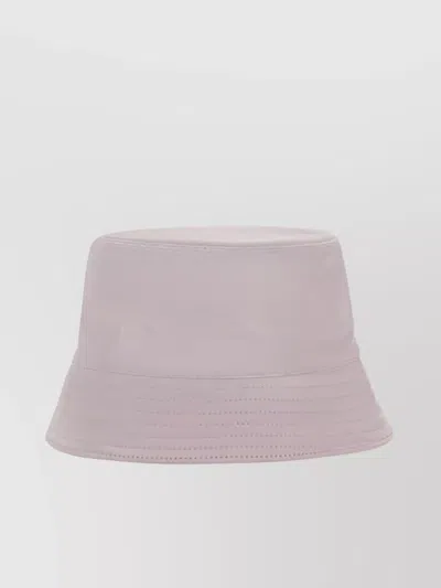 Prada Nylon Stitched Brim Bucket Hat In Pink