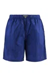 Prada Nylon Swim Shorts In Blue