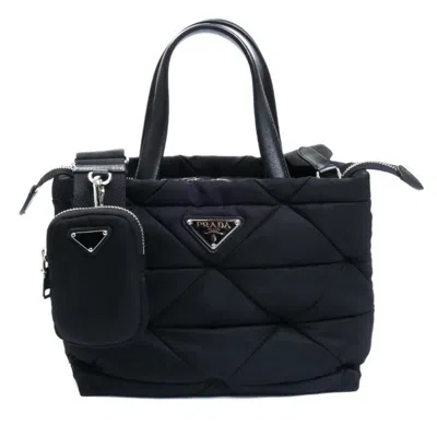 Pre-owned Prada Nylon Tote Bag () In Black