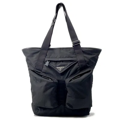 Pre-owned Prada Nylon Tote Bag () In Black