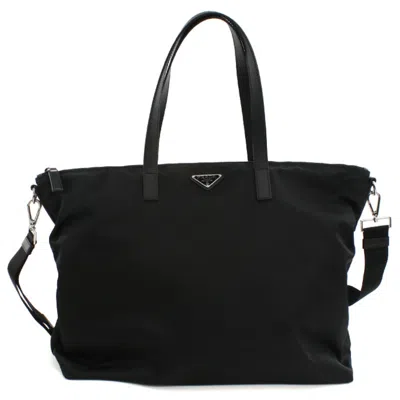 Pre-owned Prada Nylon Tote Bag () In Black