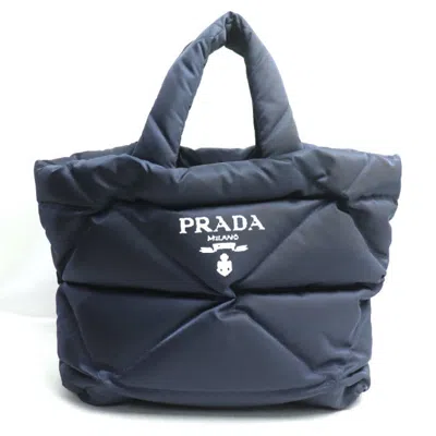 Pre-owned Prada Nylon Tote Bag () In Blue