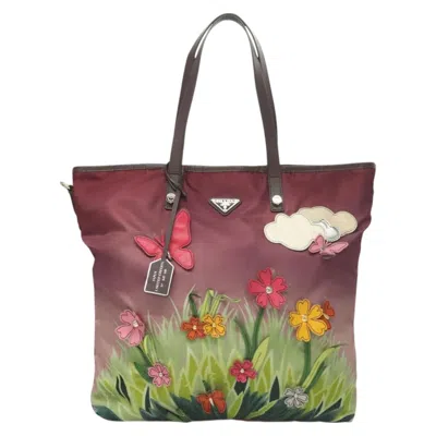 Pre-owned Prada Nylon Tote Bag () In Purple