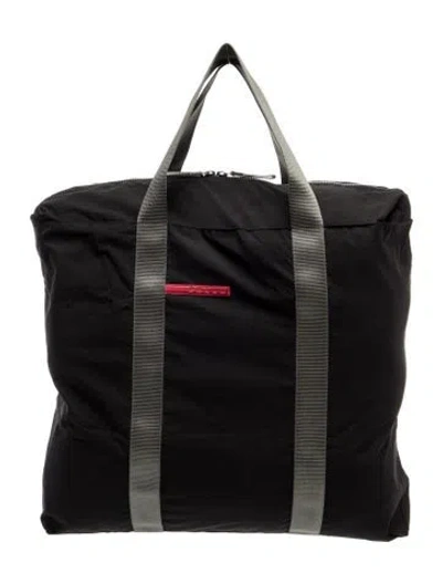 Pre-owned Prada Nylon Tote In Black