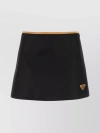 PRADA NYLON TRIMMED MINI SKIRT