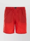 Prada Logo-print Swim Shorts In Red