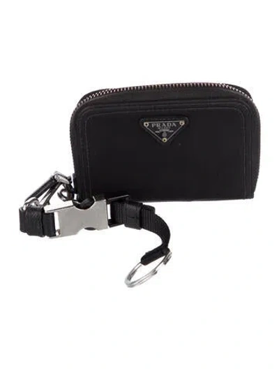 Pre-owned Prada Nylon Wallet In Black