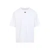 Prada T-shirt With Triangular Plaque In White