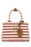 Prada Off White Jardiniere Tote In White