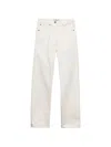 Prada Old Denim Five-pocket Jeans In White