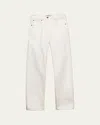 Prada Old Denim Five-pocket Jeans In White