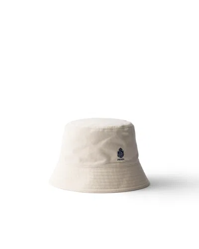 Prada Old Gabardine Bucket Hat In Pattern