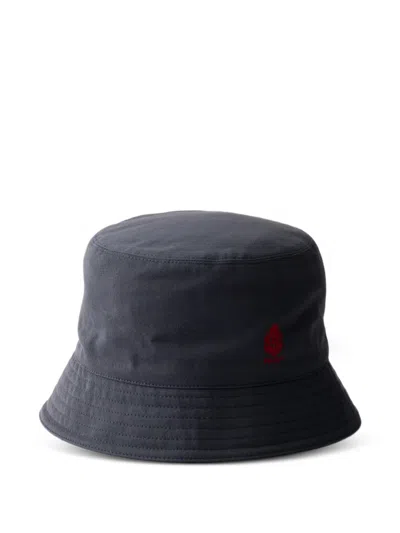 Prada Old Gabardine Bucket Hat In Orange
