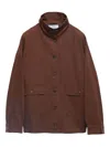 Prada Brown High Neck Jacket