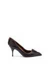 Prada Leather Pumps In Black