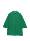 Prada Old Piqué Hybrid Blouson Jacket In Green