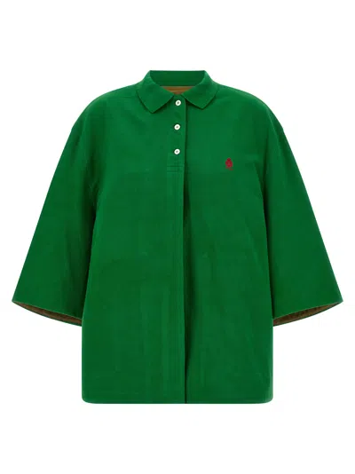 Prada Old Piquet Blouson In Green
