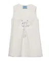 Prada Old Satin Mini-dress In White