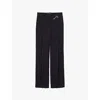 Prada Old-wash Gabardine Pants In Blue