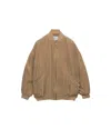 Prada Old-silk Bomber Jacket In Khaki