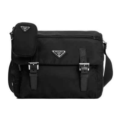 Prada One Shoulder Bag In Black