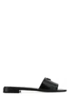 Prada Women Black Nappa Leather Slippers
