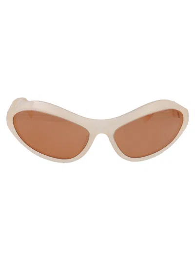 Prada Opal Milk Acetate Sunglasses In Neutral