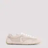 Prada Opale Beige Suede Calf Leather Sneakers In Multi