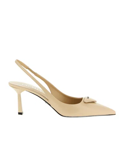 Prada Open-toe High-heeled Sandals In Gold