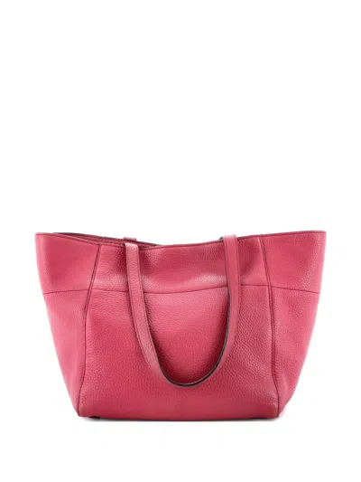 Pre-owned Prada Open Vitello Daino Mini Tote Bag In Pink