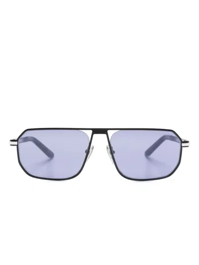 Prada Opr A53s Rectangle-frame Sunglasses In 黑色