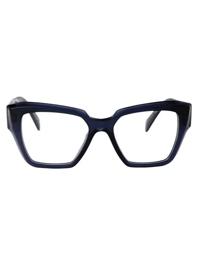 Prada Optical In 08q1o1 Blue Transparent